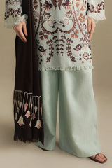 Dhanak Heavy Embroidered 3PC Suit