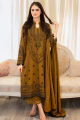 3 PC - EMBROIDERED DHANAK SUIT-HH54