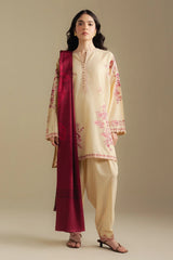 Embroidered 3pc Suit