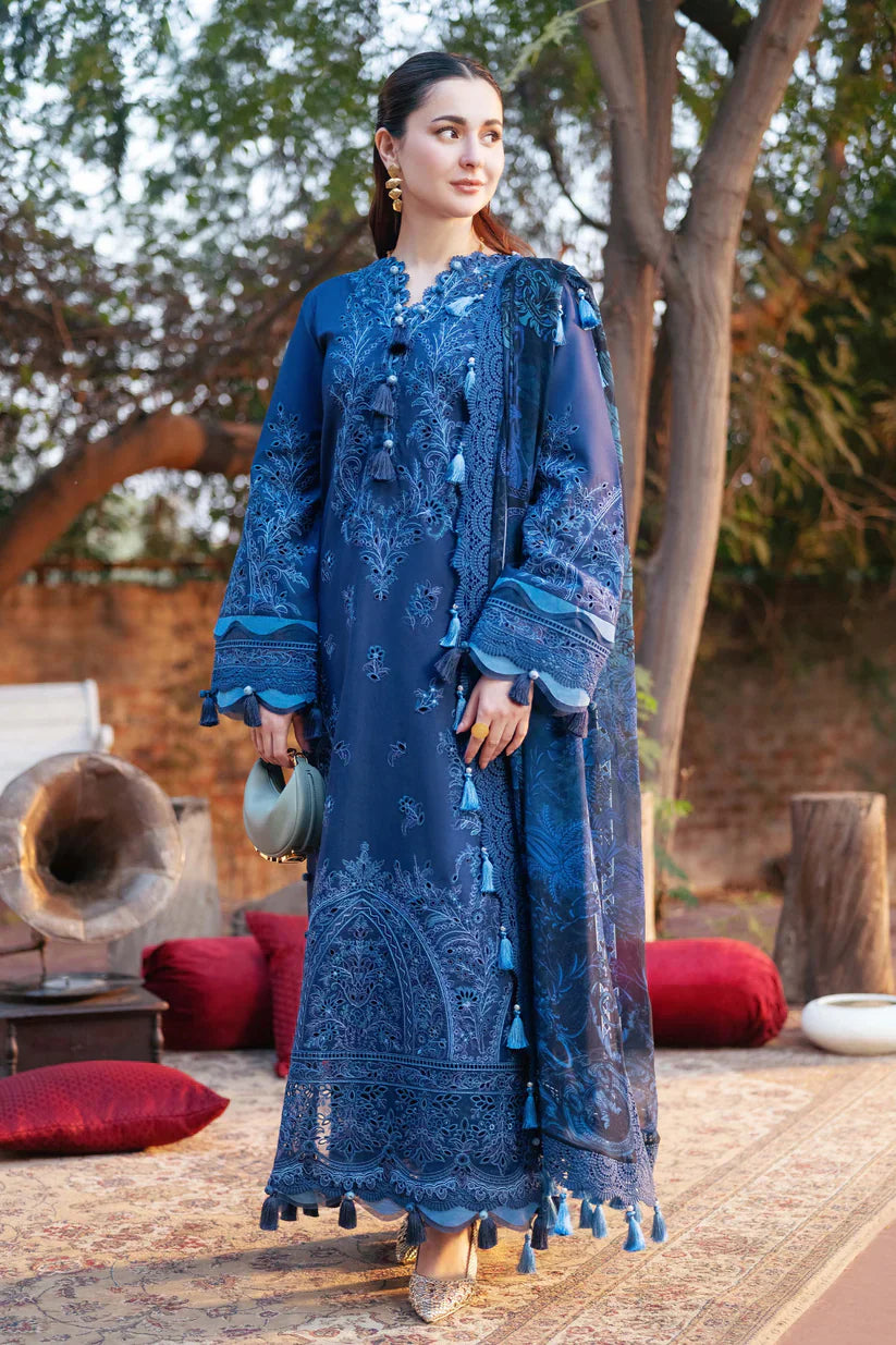 3 PC - EMBROIDERED DHANAK SUIT-HH36