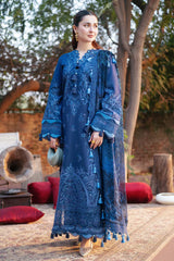 3 PC - EMBROIDERED DHANAK SUIT-HH36