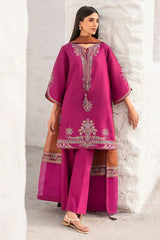 3 PC - EMBROIDERED DHANAK SUIT-HH19