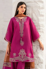 3 PC - EMBROIDERED DHANAK SUIT-HH19