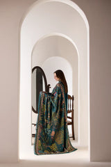 3 PC - EMBROIDERED DHANAK SUIT-HH40