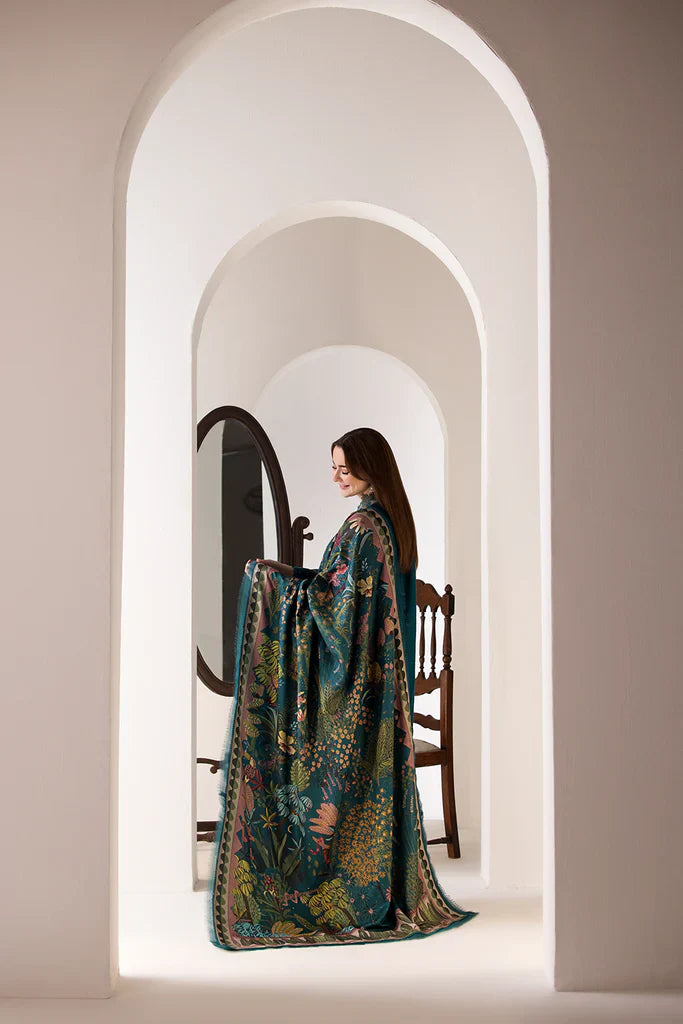3PC EMBROIDED DHANAK - HH119