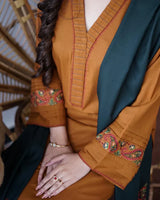 3 piece Dhanak Dress