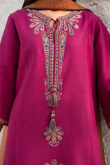 3 PC - EMBROIDERED DHANAK SUIT-HH19