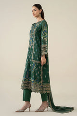 3 PC - EMBROIDERED DHANAK SUIT-HH57