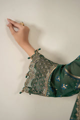 3 PC - EMBROIDERED DHANAK SUIT-HH57