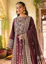 3 PC - EMBROIDERED DHANAK SUIT-HH59