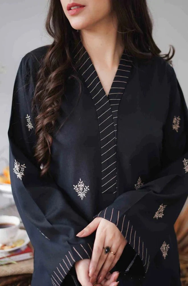 3 PC - EMBROIDERED DHANAK SUIT-HH23