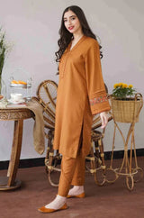3PC Unstitched Dhanak Embroidered Shirt with Whool Emb Shawl and Trouser-HA17