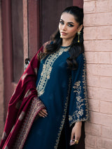 3 PC - EMBROIDERED DHANAK SUIT-HH18