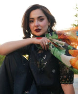 3PC Unstitched Dhanak Embroidered Suit-HH30