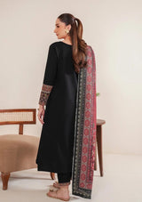 3PC Unstitched Dhanak Embroidered Shirt with Whool Printed  Shawl and Trouser-HA26