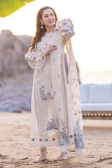 QALAMKAR - Embroidered Lawn 3PC Suit - RR3009