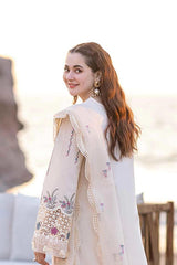 QALAMKAR - Embroidered Lawn 3PC Suit - RR3009