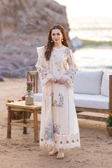 QALAMKAR - Embroidered Lawn 3PC Suit - RR3009