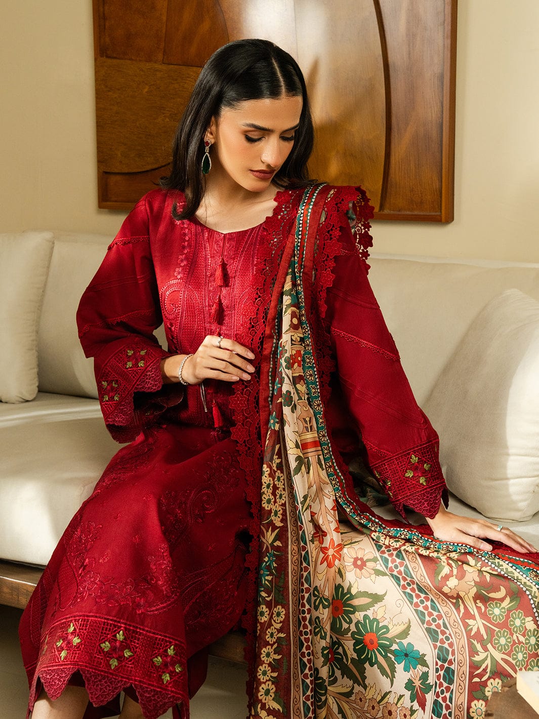 BAROQUE - Premium Lawn 3PC Suit- RR3024