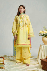 COCO BY ZARA SHAHJAHAN - Premium Lawn Unstitched 3PC Suit - RR3032