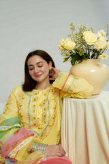 COCO BY ZARA SHAHJAHAN - Premium Lawn Unstitched 3PC Suit - RR3032