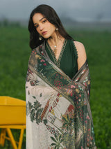 IZEL Premium Lawn Unstitched 3Pc Suit - RR3045