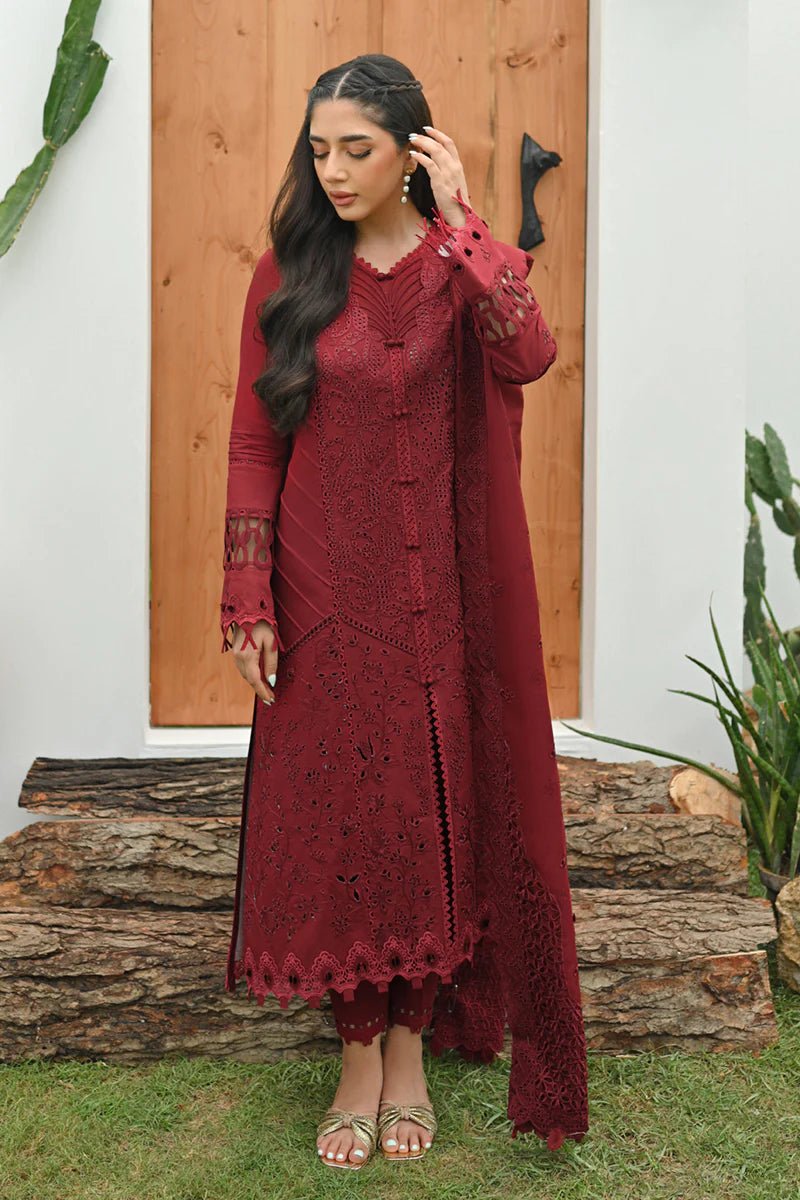 BIN ILYAS Premium Lawn Unstitched 3Pc Suit - RR3054