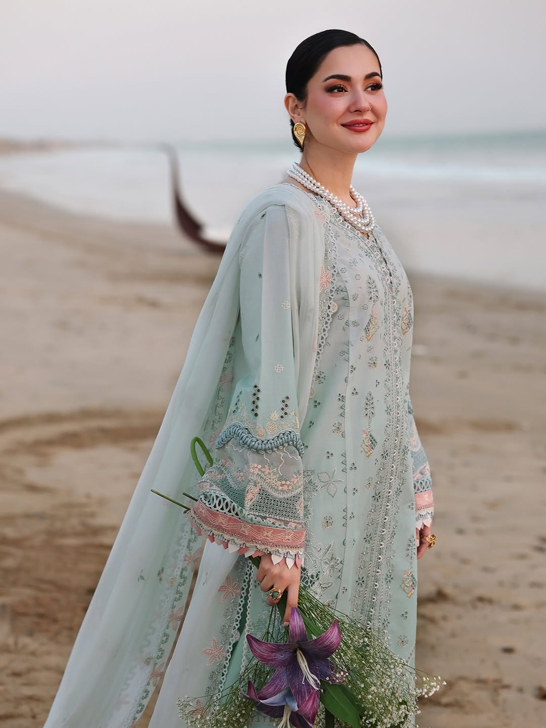 🌸Trending - Qalamkar - Unstitched 3PC Embroidered Lawn - RR3057